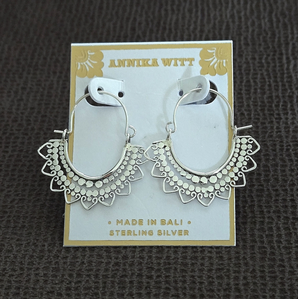 Annika Witt Sterling Silver🤍 Bali🇲🇨 Tribal Earrings